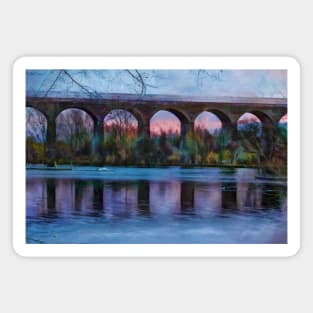 Viaduct at Reddish Vale Country Park Magnet